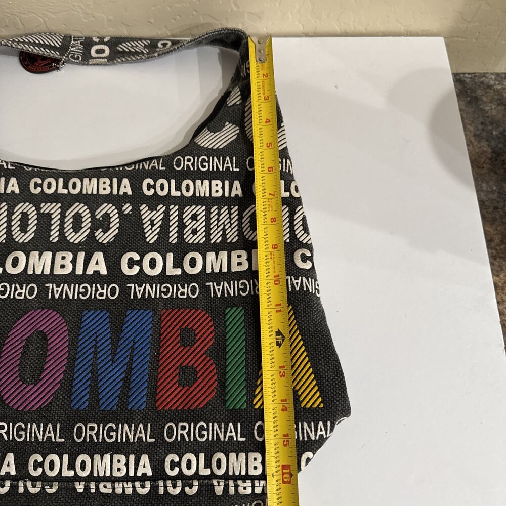 Rare Robin Ruth Bag Original Columbia Black Bag With Colorful Columbia - Picture 13 of 16
